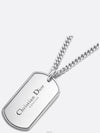 CD Plate Pendant Necklace Silver - DIOR - BALAAN 4