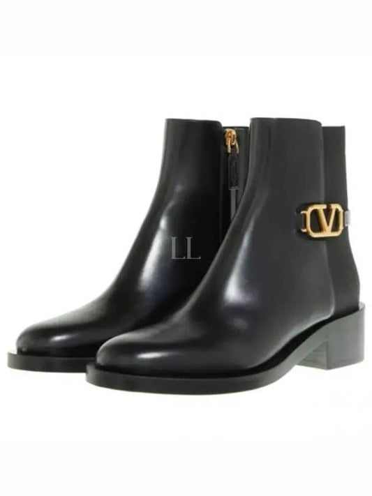 5W0S0CT1 PYH 0NO 5W2S0CT1 V logo signature ankle boots - VALENTINO - BALAAN 1