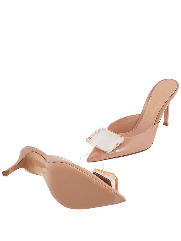 Gianvito Rossi Peach Jaipur 85 Mules, Brand Size 36 ( US Size 6 ) - GIANVITO ROSSI - BALAAN 2