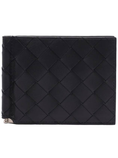 Intrecciato Bill Clip Card Wallet Black - BOTTEGA VENETA - BALAAN 2