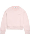 Embroided Logo Sweatshirt Pink - AMI - BALAAN 1