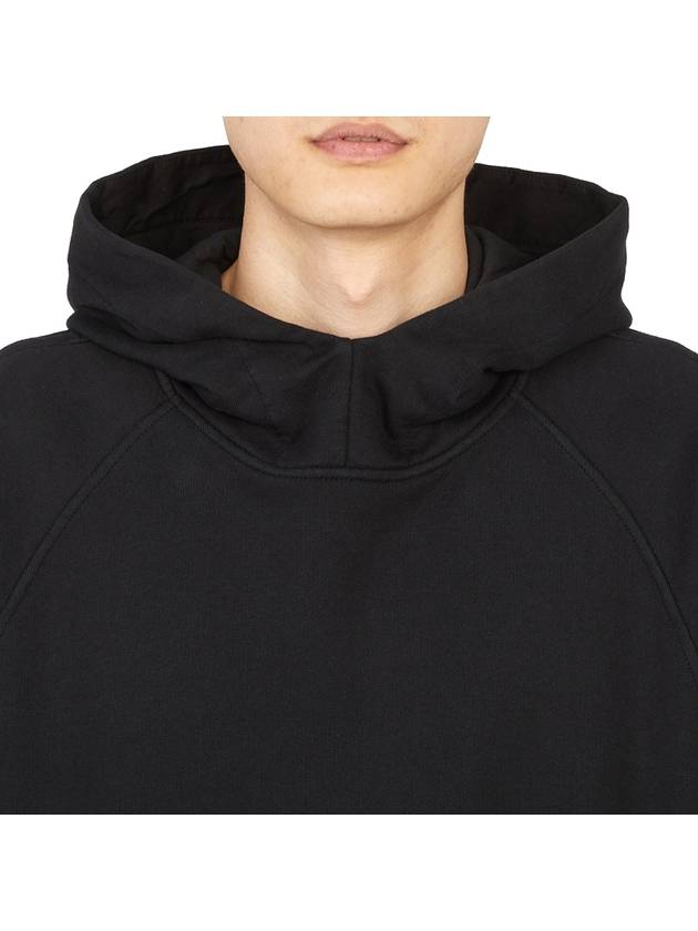 Compass Wappen Patch Cotton Hoodie Black - STONE ISLAND - BALAAN 7