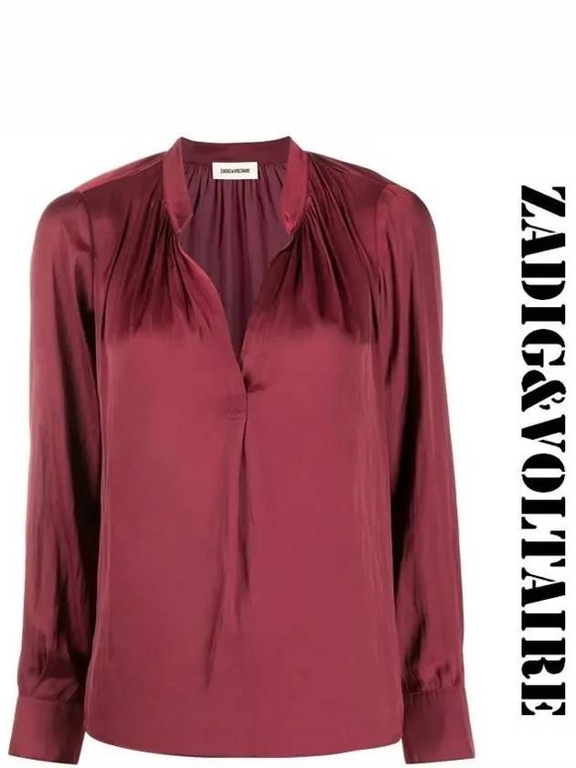 Tink satin long sleeve blouse WJCP3202F - ZADIG & VOLTAIRE - BALAAN 10