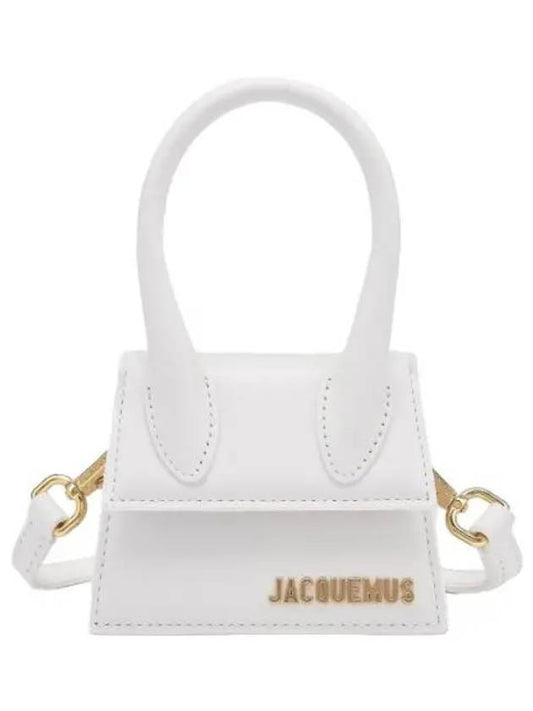 Jacquemus Mini Le Chiquito Shoulder Bag White - JACQUEMUS - BALAAN 1