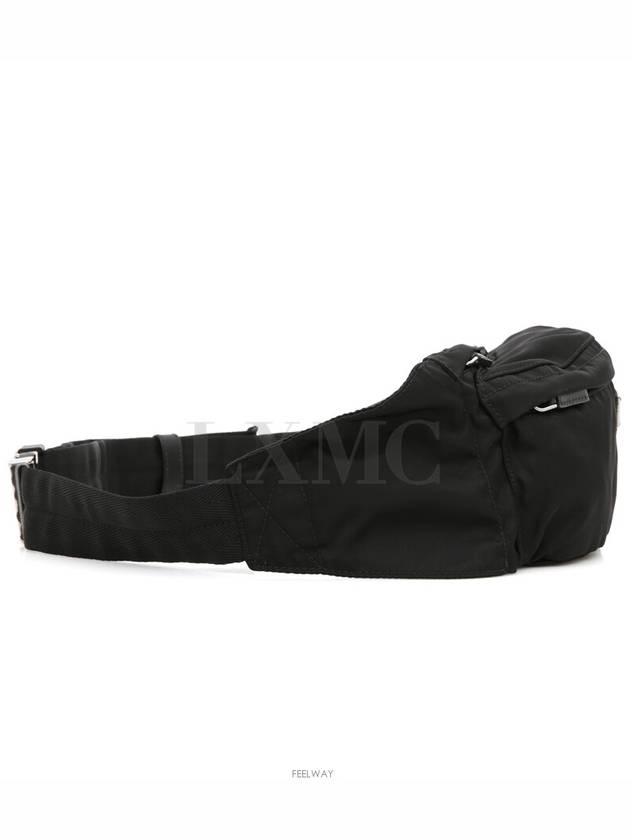 Triangle logo Re nylon Pocono black belt bag hip 2VL132 - PRADA - BALAAN 3