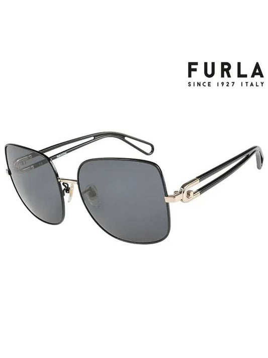 Sunglasses SFU467 0301 Square Metal Women's - FURLA - BALAAN 1