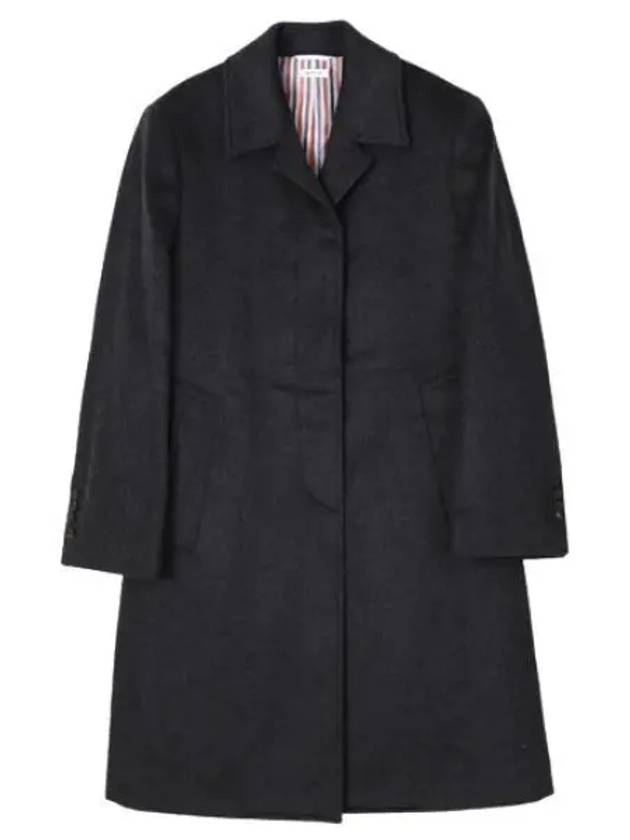 Classic Collar Cashmere Overcoat Women Coat - THOM BROWNE - BALAAN 1