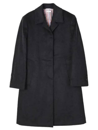 Classic collar cashmere overcoat - THOM BROWNE - BALAAN 1