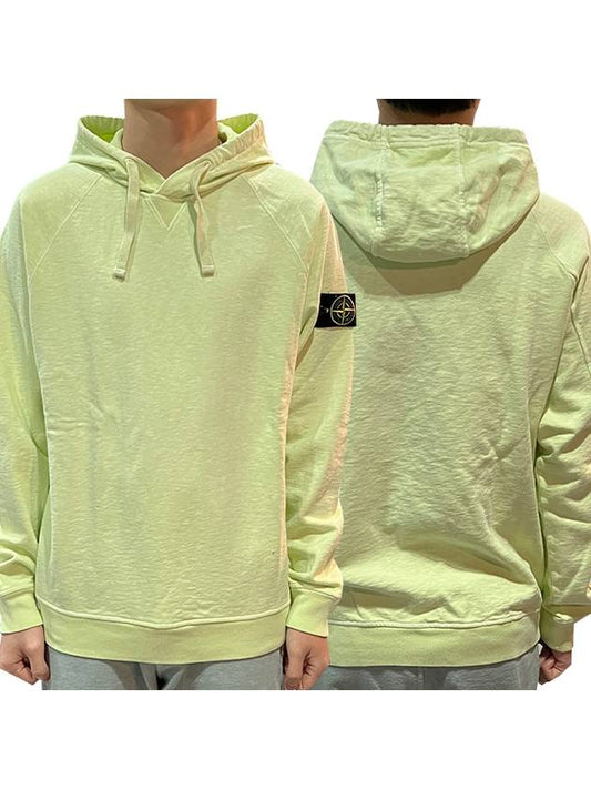 Men's Waffen Patch OLD Treatment Cotton Hoodie Green - STONE ISLAND - BALAAN 2