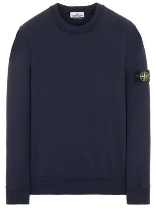 Wappen Patch Crew Neck Sweatshirt Navy - STONE ISLAND - BALAAN 2