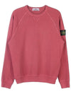 OLD Treatment Wappen Patch Crew Neck Sweatshirt Pink - STONE ISLAND - BALAAN 1