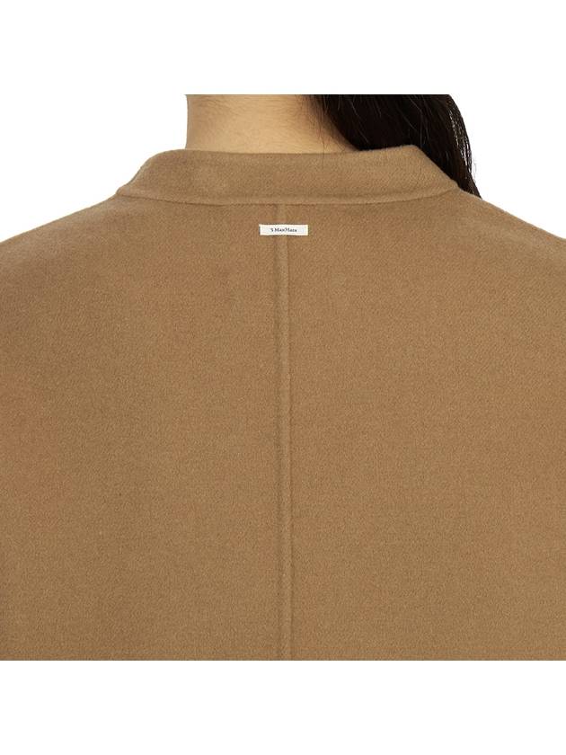 Supremo Cropped Virgin Wool Single Coat Brown - MAX MARA - BALAAN 8