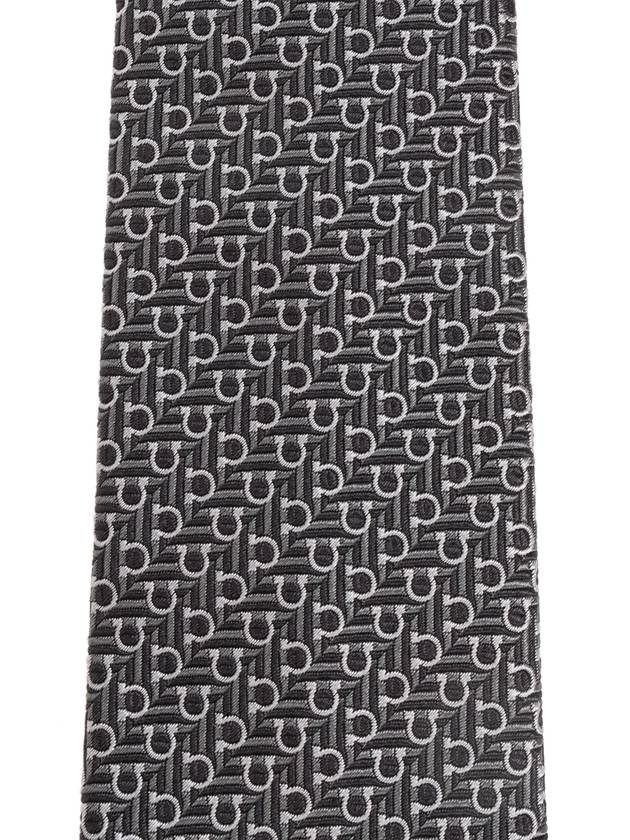 FERRAGAMO Silk Tie, Men's, Black - SALVATORE FERRAGAMO - BALAAN 3