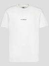 Logo Print Cotton Short Sleeve T-Shirt White - CP COMPANY - BALAAN 2