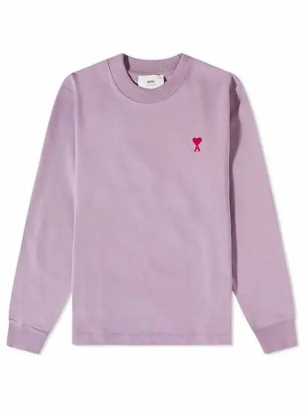 Small Heart Logo Long Sleeve T-Shirt Parma - AMI - BALAAN 2