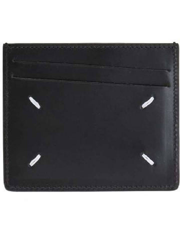 Signature Logo Card Wallet Black - MAISON MARGIELA - BALAAN 1