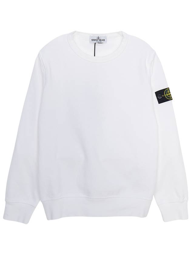 Kids Wappen Patch Crew Neck Sweatshirt White - STONE ISLAND - BALAAN 2