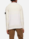 Wappen Patch Wool Knit Top Ivory - STONE ISLAND - BALAAN 4