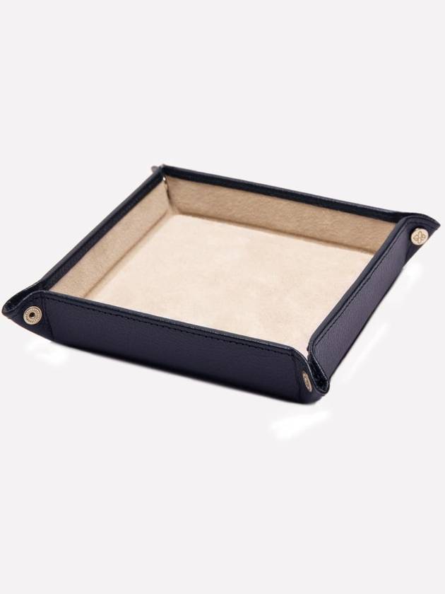 Square Valet Tray Ecru Capra 404 Goat Leather - ETTINGER - BALAAN 6