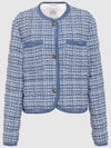 Women s Eliadi short down tweed jacket 1A00052 597II F60 - MONCLER - BALAAN 1