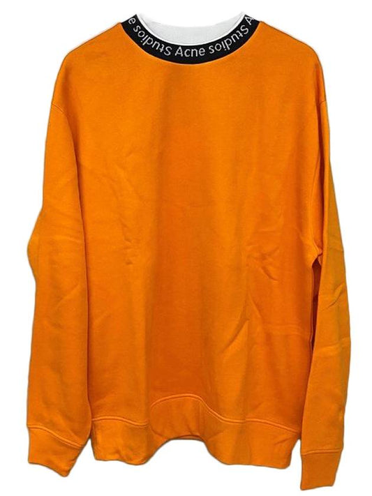 Fulton Neck Logo Sweatshirt Orange - ACNE STUDIOS - BALAAN 1