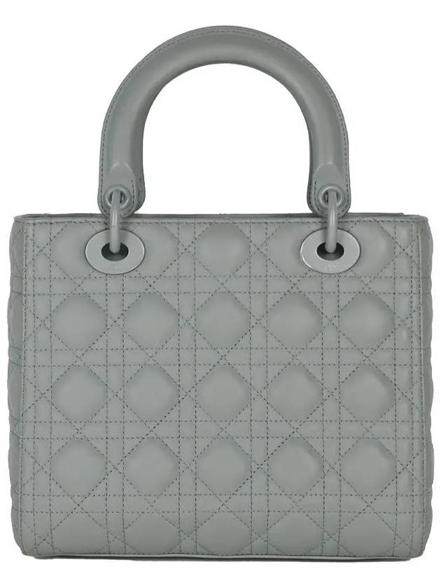 Lady Bag Medium Ultramatte Stone Gray M0565ILOI M41G - DIOR - BALAAN 3