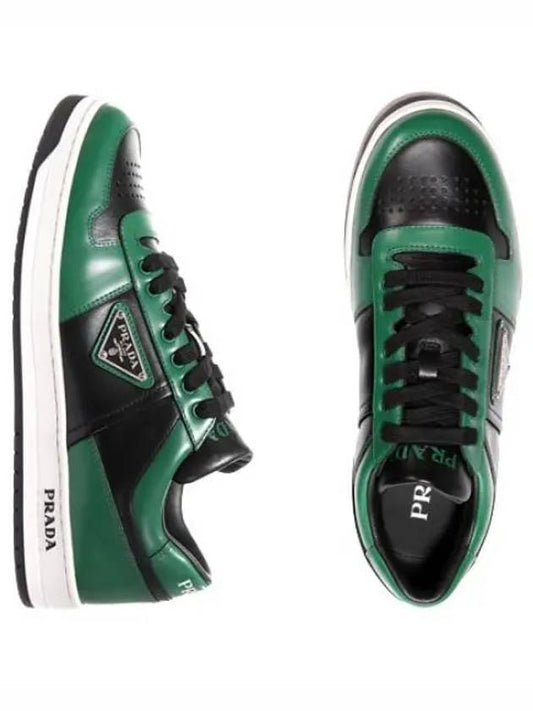 Downtown Leather Sneakers Men s Running Shoes - PRADA - BALAAN 1