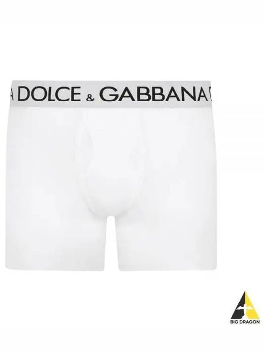 Logo Band Boxer Briefs White - DOLCE&GABBANA - BALAAN 2