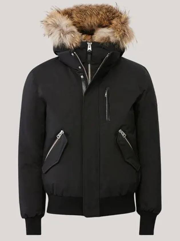 Dixon Nordic Tech Down Natural Fur Bomber Jacket Navy - MACKAGE - BALAAN.