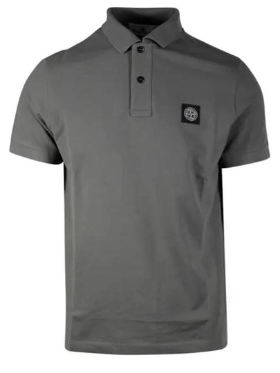 Pique Stretch Cotton Short Sleeve Polo Shirt Dark Green - STONE ISLAND - BALAAN 2