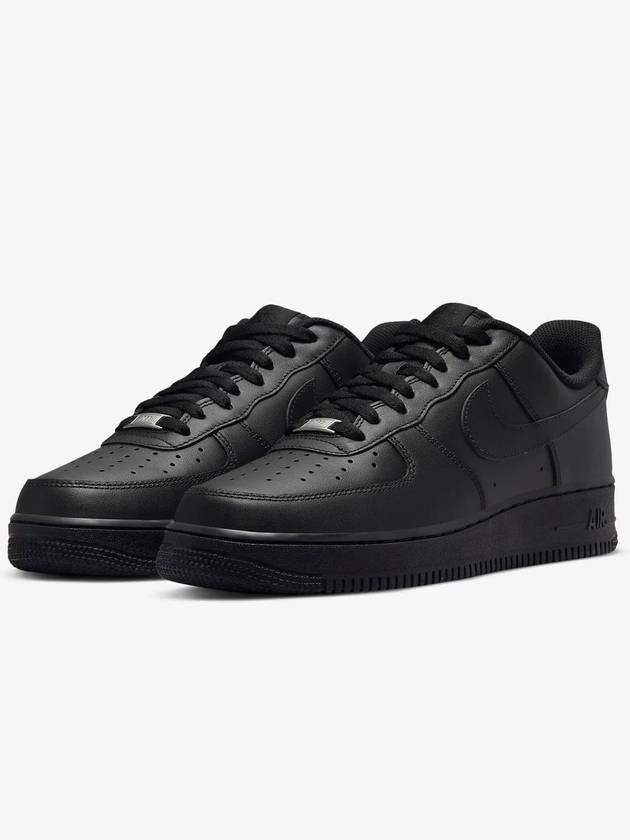 Air Force 1 '07 Low Top Sneakers Triple Black - NIKE - BALAAN 3