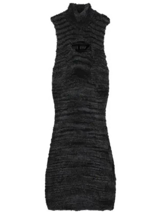 Leros high neck sleeveless dress black one piece - DIESEL - BALAAN 1