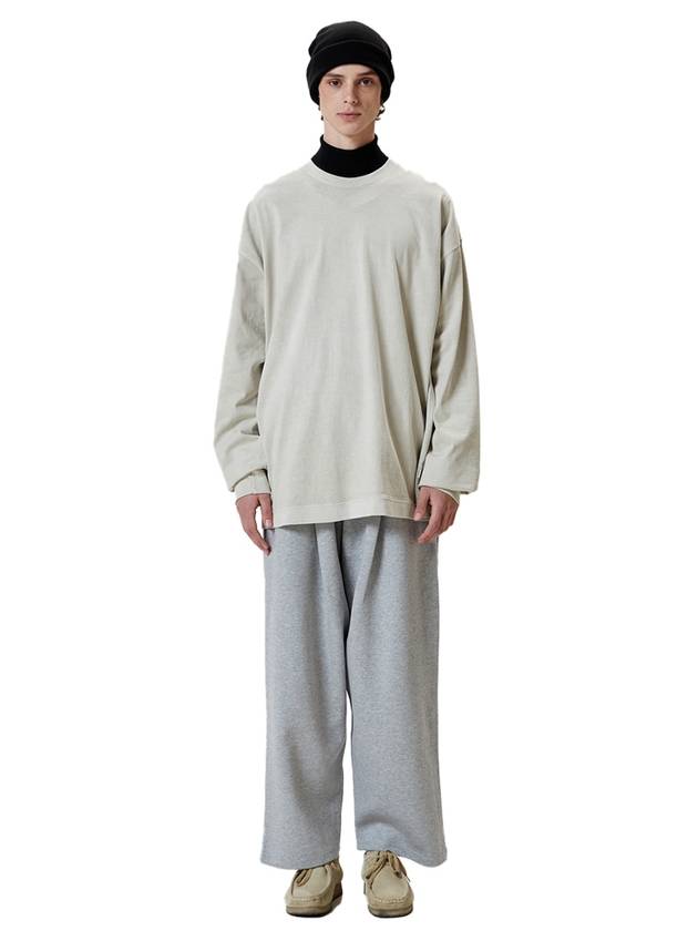 One Tuck Wide Sweatpants Gray - MAVRK - BALAAN 1