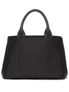 Triangle Logo Tesuto Shoulder Strap Tote Bag Pouch 1BG364 Black - PRADA - BALAAN 3