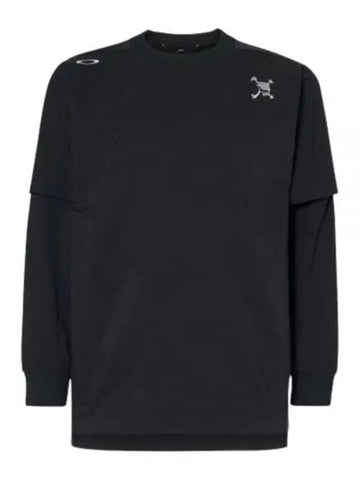 SKULL WATER RESISTANT PULLOVER 30 FOA405126BLACKOUT Skull water resistant pullover - OAKLEY - BALAAN 1