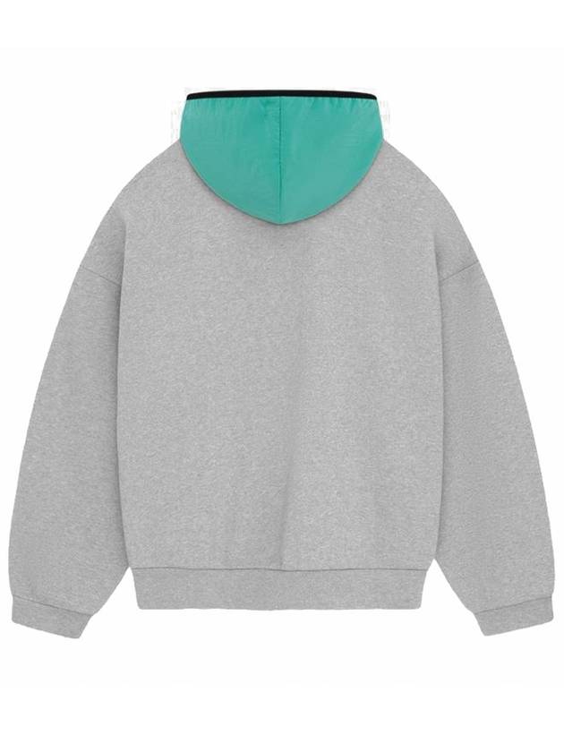 Fear of God Essentials Nylon Fleece Hooded Men s Gray Mint - FEAR OF GOD ESSENTIALS - BALAAN 3