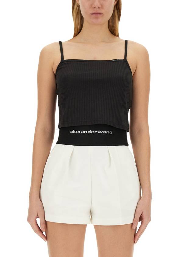 TB Short Sleeve T-Shirt 4CC1241448 001 Black - ALEXANDER WANG - BALAAN 2