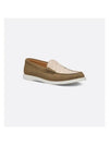 Granville Loafer Brown Beige Oblique Jacquard Suede - DIOR - BALAAN 1