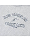 Track Club Sweatshirt TRACK CLUB CREWNECK HEATHER GRAY NAVY - SPORTY & RICH - BALAAN 6