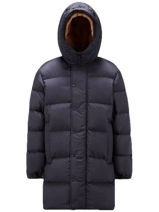 Alagon Long Padding Navy - MONCLER - BALAAN 1