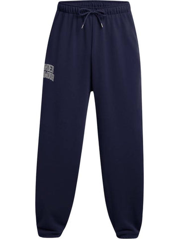 Icon Heavyweight Terry Oversized Pants Navy - UNDER ARMOUR - BALAAN 1