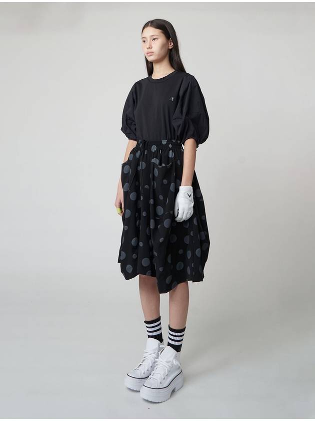 Bubble Sleeve Blouse Black - ATHPLATFORM - BALAAN 6