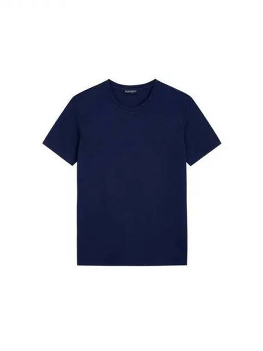 UNDERWEAR Men s Embroidered Logo Viscose Lounge T Shirt Marine 271718 - EMPORIO ARMANI - BALAAN 1