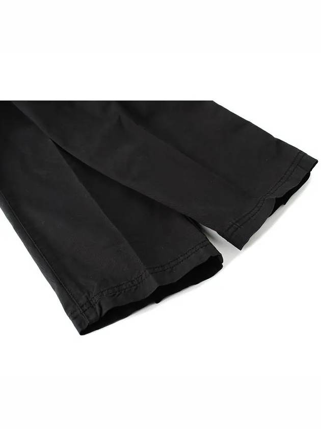 Supima Cotton Twill Stretch TC Straight Pants Black - STONE ISLAND - BALAAN 7