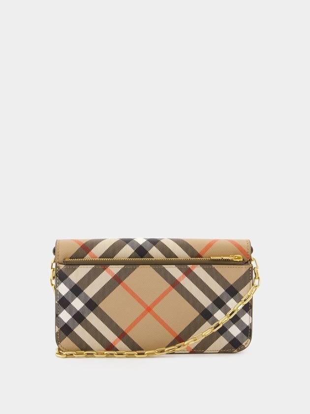 Check Chain Strap Cross Bag Sand - BURBERRY - BALAAN 4