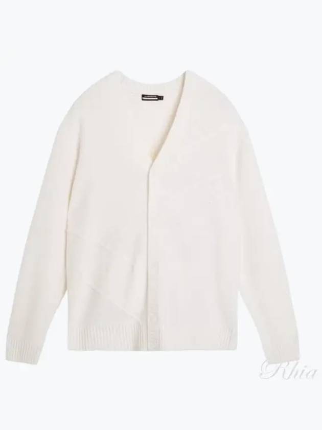 Men's Clark Knit Cardigan White - J.LINDEBERG - BALAAN 2