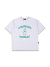 Hip Bear Short Sleeve T-Shirt White Melange - COMMONZ - BALAAN 1