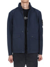 Logo Light Soft Shell Jacket Navy - STONE ISLAND - BALAAN 4