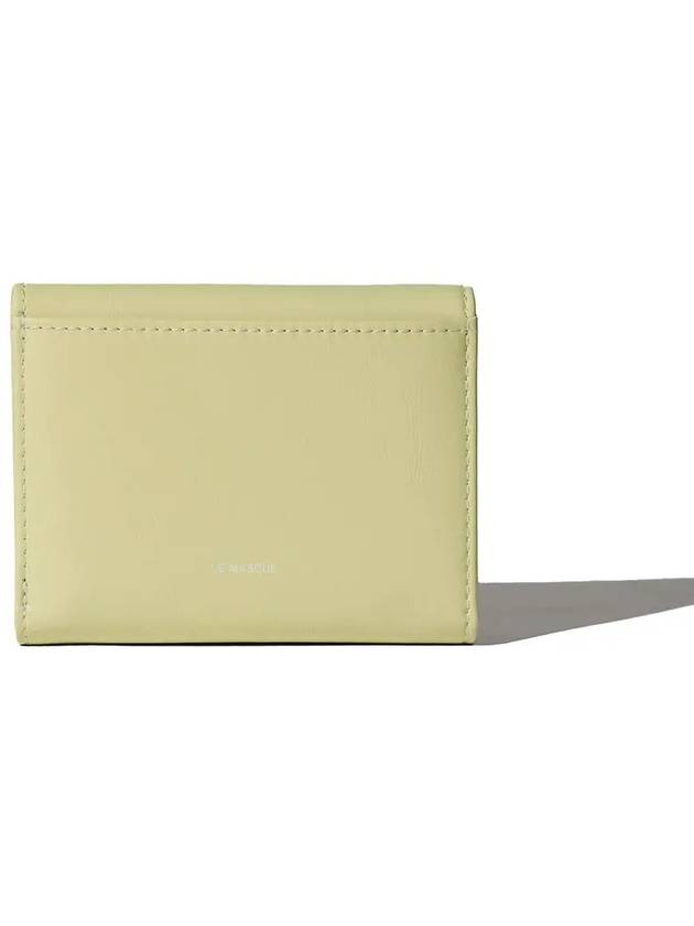 Mini Halfwallet Banknote Card Wallet Pale Lemon - LE MASQUE - BALAAN 4