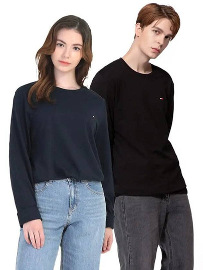 T3118 Unisex Crew Neck Long Sleeve TShirt - TOMMY HILFIGER - BALAAN 2